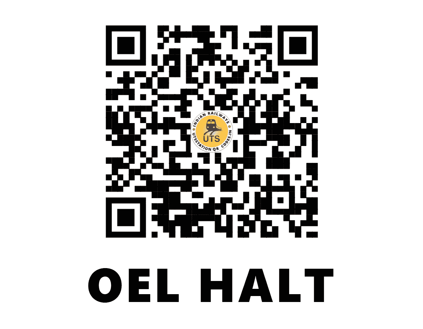 UTS QR Code for OEL HALT - OEL (NE - UTTAR PRADESH)